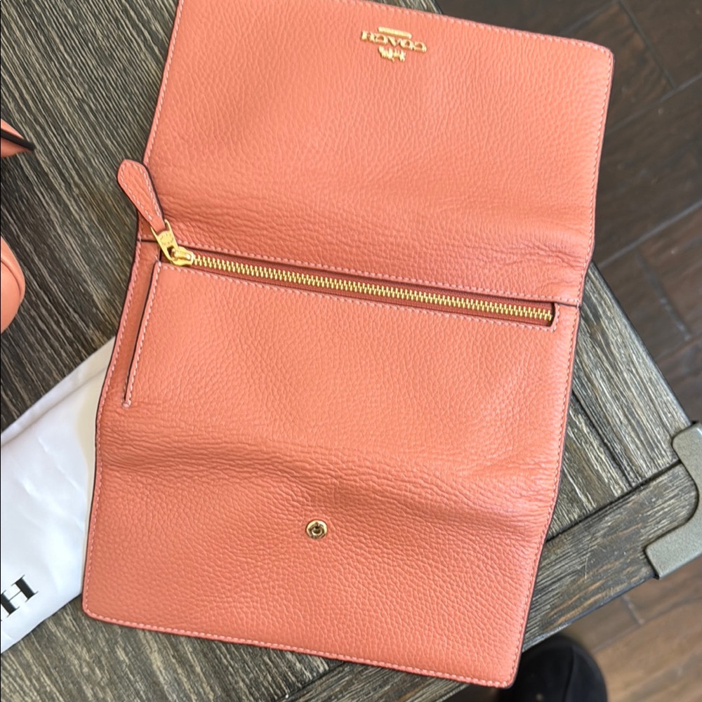 Coach Women's Pillow Tabby Shoulder Bag and Slim Trifold Wallet-Light Coral - Picture 8 of 16